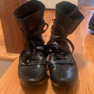 Buttery soft, barely worn Tsubo black booties in size 8.